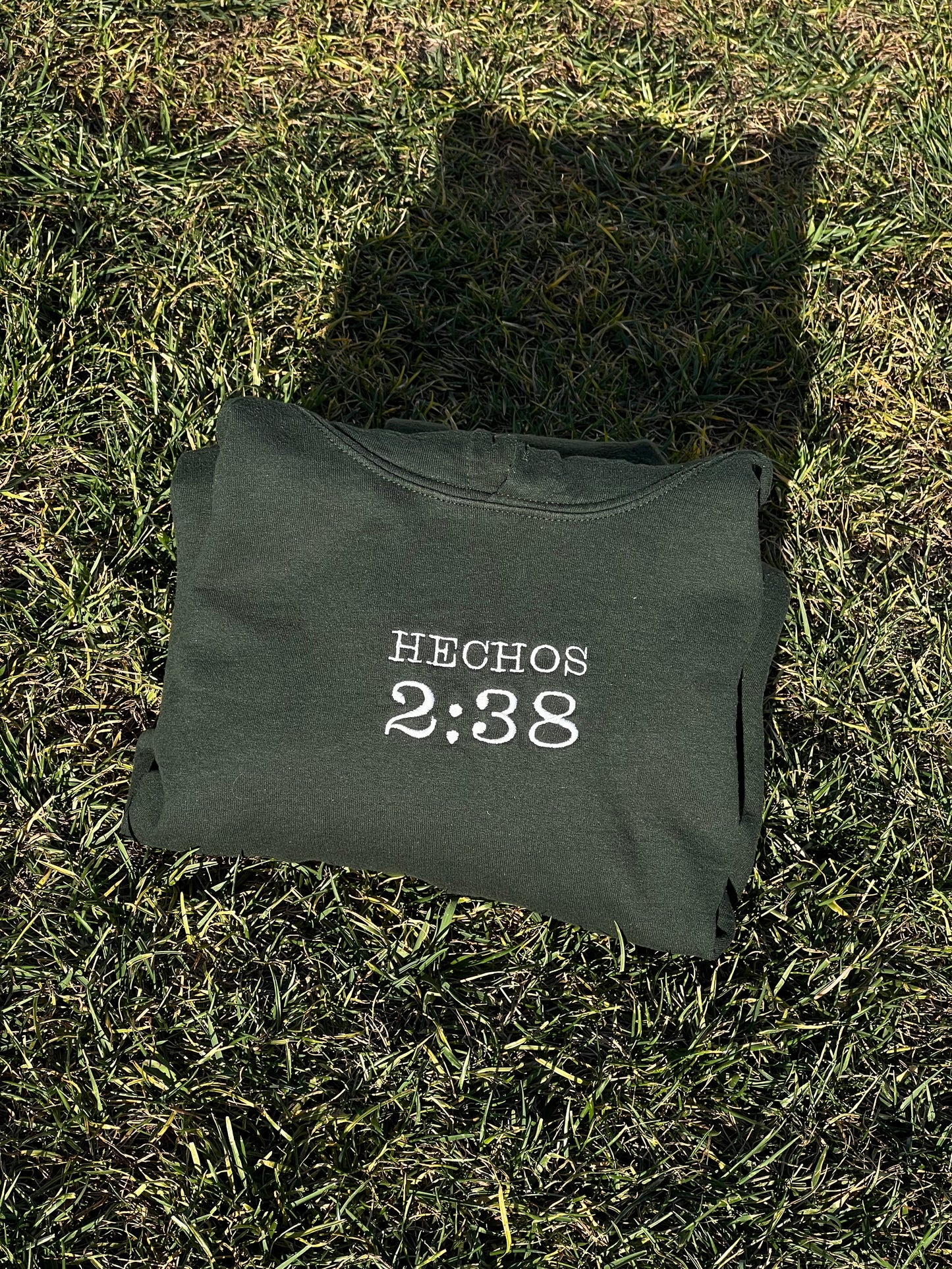 FOREST GREEN HECHOS 2:38 HOODIE